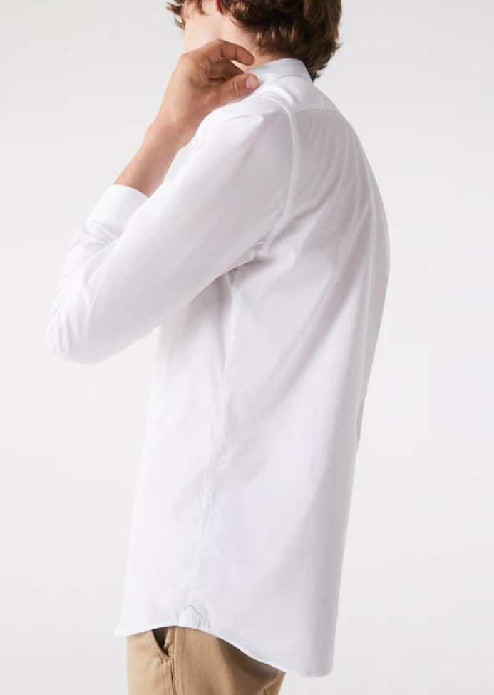 Chemise Lacoste ajustée blanche 