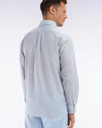 Chemise à motifs Eden Park bleue pour homme | Georgespaul