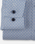 Chemise à motifs OLYMP bleue pour homme | Georgespaul