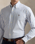 Chemise rayée Ralph Lauren bleue