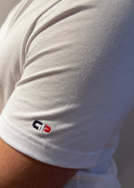 Charger l&#39;image dans la galerie, T-Shirt Georgespaul blanc en coton bio (100% Made in France)
