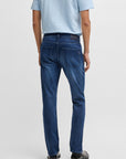 Jean BOSS marine slim en coton pour homme | Georgespaul