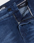 Jean BOSS marine slim en coton pour homme | Georgespaul