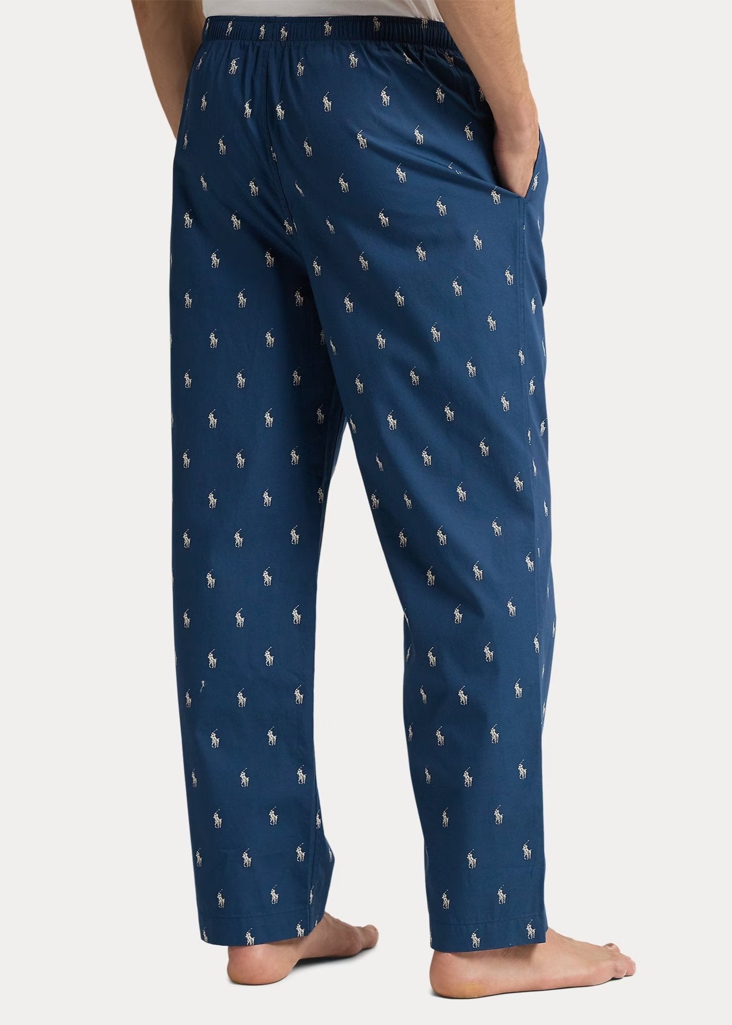 Pantalon de pyjama Poney Ralph Lauren bleu | Georgespaul