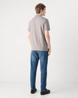 Polo BOSS ajusté gris pour homme | Georgespaul