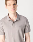 Polo BOSS ajusté gris pour homme | Georgespaul