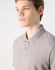 Polo BOSS ajusté gris pour homme | Georgespaul