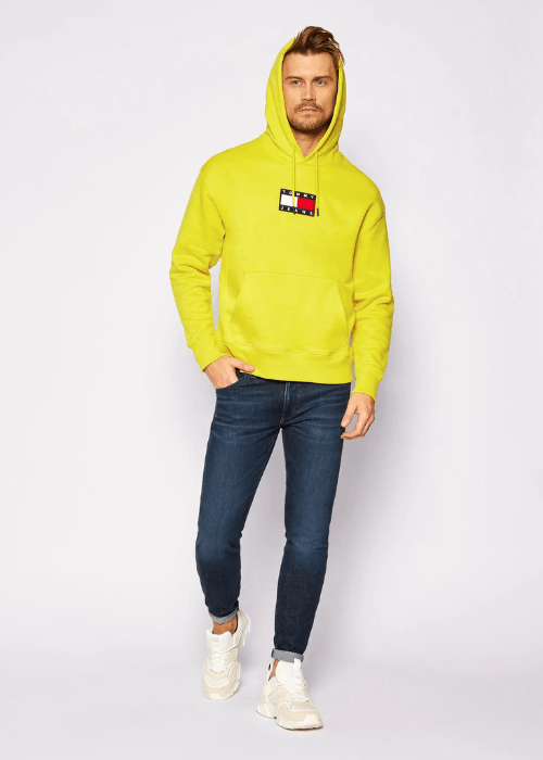 Sweat a capuche Tommy Jeans jaune Georgespaul