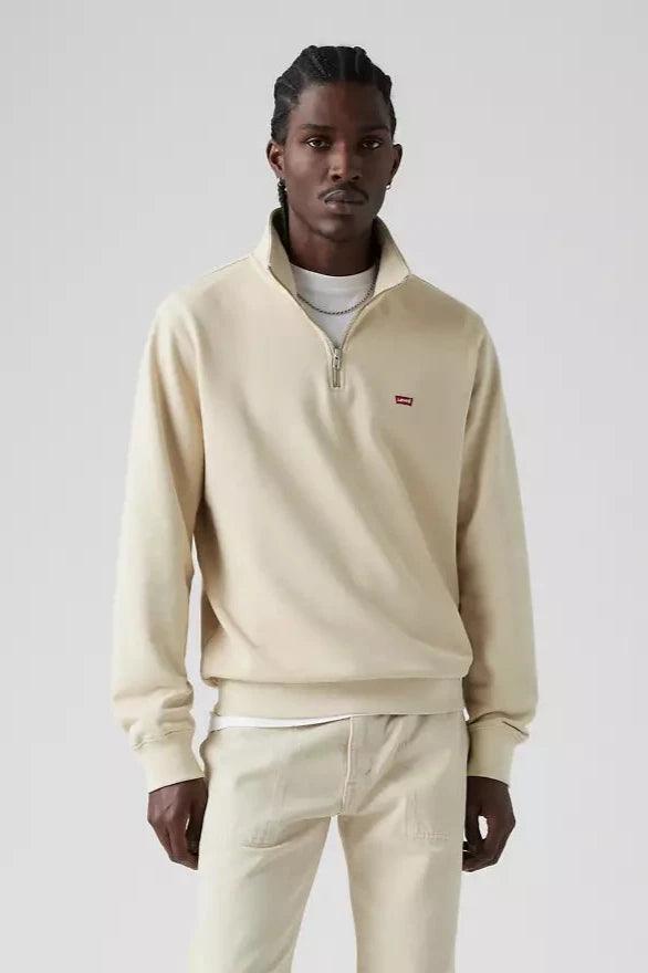 Sweat demi-zip Levi's beige - Georgespaul