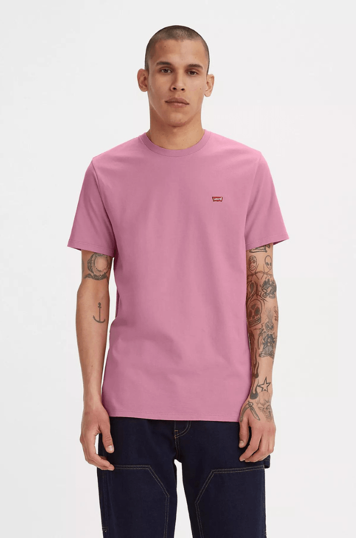 Tee shirt fashion levis rose femme