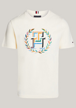 Charger l&#39;image dans la galerie, T-Shirt logo Tommy Hilfiger beige
