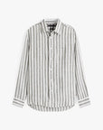chemise-à-rayures-tommy-hilfiger-homme-verte-a-plat