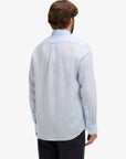 chemise-eden-park-bleue-lin-homme-E26CHECL0001BLC25-dos