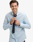 chemise-eden-park-homme-bleue-E26CHECL0002BLC25-face