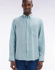 chemise-eden-park-verte-lin-face_1