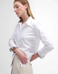 Chemise femme Barbour blanche en coton