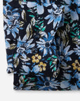 Chemise à motifs OLYMP droite marine