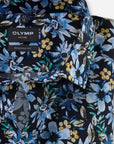 Chemise à motifs OLYMP droite marine