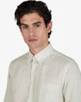 chemise-paul-shark-beige-lin-homme-26413164CF VA7-zoom