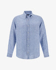 chemise-paul-shark-bleue-homme-26413164CF VA6-a-plat