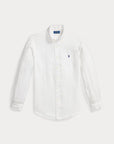 chemise-ralph-lauren-blanche-lin-homme-a-plat