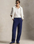 chemise-ralph-lauren-blanche-lin-homme-porte