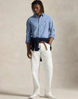 chemise-ralph-lauren-homme-bleue-clair-porte