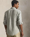 chemise-ralph-lauren-verte-lin-homme-710B15594001-dos