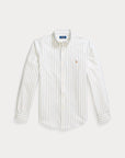 chemise-rayee-ralph-lauren-homme-bleue-a-plat