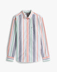 chemise-rayures-tommy-hilfiger-orange-homme-a-plat