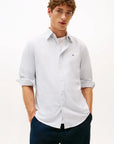 chemise-tommy-hilfiger-blanche-homme-face