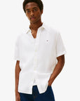 chemise-tommy-hilfiger-blanche-lin-homme-MW0MW41531YBR-face