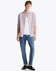 chemise-tommy-hilfiger-bordeaux-homme-porte