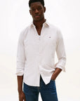 chemise-tommy-hilfiger-homme-beige-face