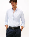 chemise-tommy-hilfiger-homme-bleu-face