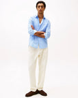 chemise-tommy-hilfiger-homme-bleu-motifs-porte