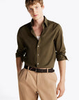 chemise-tommy-hilfiger-kaki-homme-face