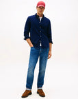 chemise-tommy-hilfiger-marine-homme-porte