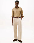 chemise-tommy-hilfiger-technologie-flex-beige-homme-porte