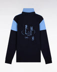 polo-eden-park-manches-longues-homme-bleu-a-plat