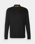 polo-manches-longues-boss-noir-homme-a-plat