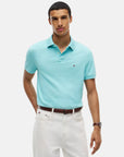 polo-tommy-hilfiger-bleu-en-coton-face