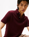 polo-tommy-hilfiger-homme-bordeaux-zoom