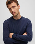 pull-boss-homme-marine-laine-zoom
