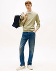 pull-tommy-hilfiger-vert-homme-porte