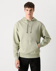 sweat-capuche-boss-vert-homme-face-porte