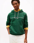 sweat-capuche-tommy-hilfiger-vert-homme-face