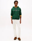 sweat-capuche-tommy-hilfiger-vert-homme-porte