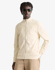sweat-zippe-boss-beige-coton-homme-face
