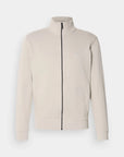 sweat-zippe-boss-beige-homme-a-plat